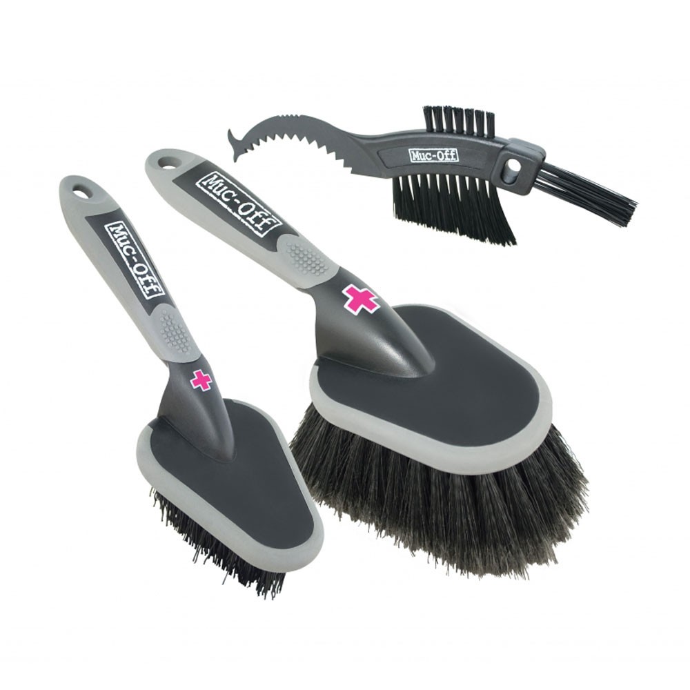 Muc off 3 store brush set